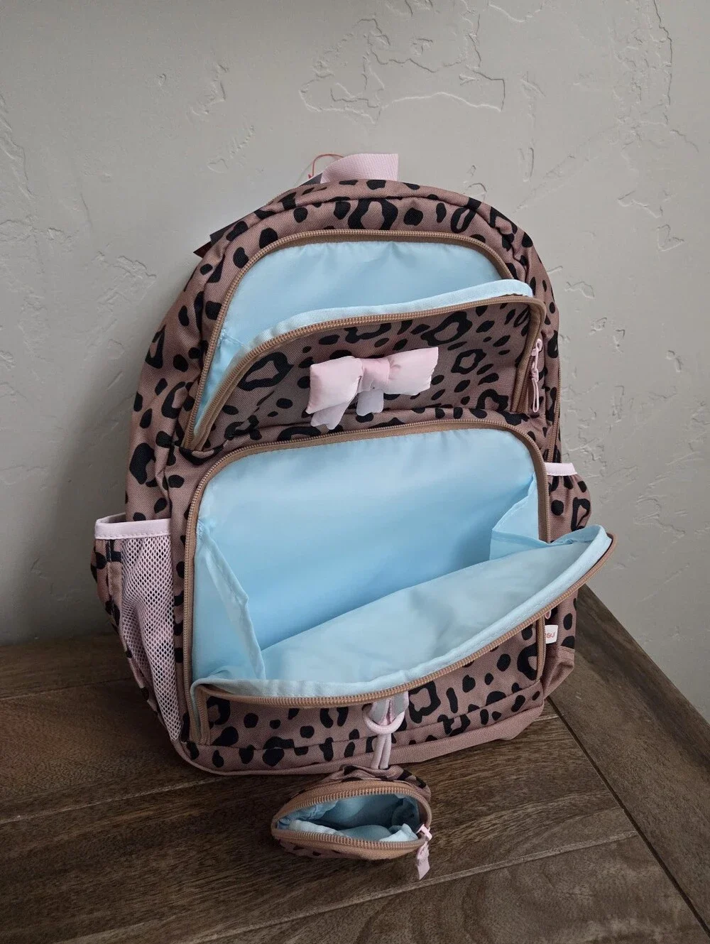 Cat & Jack Target Leopard Print Backpack with Bento Box